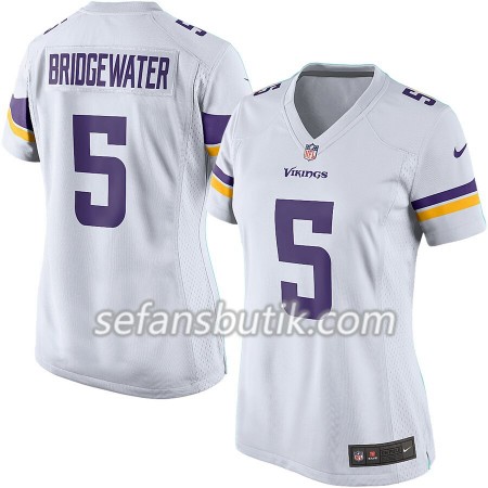 Minnesota Vikings Tröjor Teddy Bridgewater 5 Nike Vit - Dame
